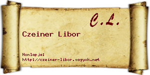 Czeiner Libor névjegykártya
